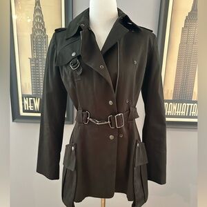 Jill Stuart black detailed lined  jacket 
Size 2